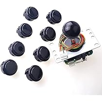 Amazon.com: Sanwa JLF-TP-8YT Joystick + Sanwa 8 pcs OBSF-30